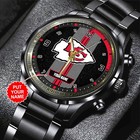 Personalized Kansas City Chiefs Black Stainless Steel Watch - Tantn16020 Gift Bo