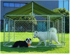 Heavy Duty Outdoor Dog Kennel Chain Link Pet Playpen With Uv Cover