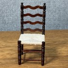 Pair Vintage Fantastic Merchandise Victorian Arm Chairs Dollhouse Miniature 1 12