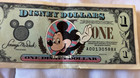 1995  1 Disney Dollars Mickey Mouse Note Series A-a Fair  see Photos 