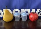 Tupperware Mini Tupper Salt   Pepper Shakers Midgets Set 2 Light Blue Seal New