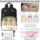 Diaper Bag Backpack For Women With Insulated Pockets Black