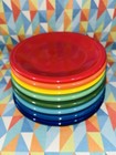 New Fiesta Set 8 Salad Appetizer Plates Rainbow Mix 7 25   Fiestaware Free Ship