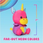 Jemah Unicorn Plush     7    Retro Pink Stuffed Animal  Bright   Soft Toy