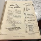1963 Chevrolet Corvette Shop Service Factory Repair Manual Original Oem St21