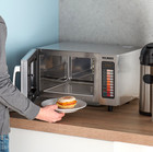 Stainless Steel Commercial Kitchen Restaurant Microwave With Push Button Control