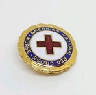 Vintage B  B  Co  American National Red Cross Nurse Numbered Enamel Pin Badge