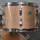 Used Vintage Ludwig 3pc Drum Set Champagne Sparkle - Good