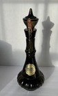 Vintage Jim Beam Genie Bottle decanter  Smoke Green Glass