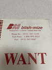 Vintage Blish Mize Hardware Want Book Atchison Kansas Ks Unused 