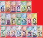 Venezuela Complete Set Twenty-seven 27 Unc Notes Diff  Years   Prefixes Last Set