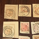 Austria Lot Of 1800 s Stamps On Paper With Innsbruck Bullseye Sotn Cancels