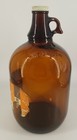 A w Root Beer One Gallon Amber Brown Glass Jug Bottle Cap W  Original Label 