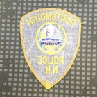 Vintage Portsmouth Police Department  nh  Embroidered Patch  new Hampshire 