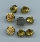 Lot Of  24  Pre Wwii British Made Livery   Crest 5 8  Size Brass Uniform Buttons