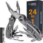 24-in-1 Professional Multitool Pliers Stainless Steel Pocket Tool With Sheath 