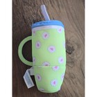 Build-a-bear Workshop Plush Tumbler Wristie Accessory Lime Green Floral Cup Toy