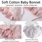 Baby Girl Boy Lace-cotton-bonnet Soft Warm Cap Breathable Eyelet One Size White