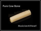 Musicianatheart Unbleached Slotted Bone Nut Saddle Bridge Pin Set Ibanez Guitar
