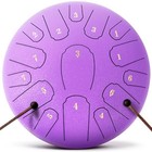 Rain Drum For Outside Garden steel Tongue Drum 12 Inches 15 Notes Musical 