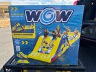New - Wow Water Floating Giant 2 Lane 9  Slide Island - 10  Water Walkway