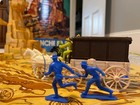 Vintage Marx Comanche Pass Playset W  Original Box     Nearly Complete