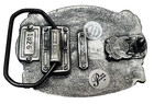 Welder  Buckle  Made In Usa 3   -   2 1 2     fit For 1-1 2    Wider Belt  Solid Pewter