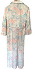 Vintage Jc Penny Brandywine Robe Pastel Floral Peach Blue White Full Length