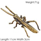 Solid Brass Locust Figurines Antique Statue Insect Animal Tea Tray Home Decor Us