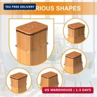 24 Pcs Chair Leg Floor Protectors For Hardwood Floors Rectangle