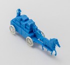 Vintage Western Plastic Toy Horse Pulled Cargo Pioneer Wagon West Germany 1960s