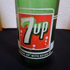 Vintage 7 Up Bottle 1 Pint Jamestown North Dakota 1950s Or 60s Rusted Cap