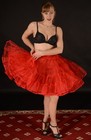 Malco Modes Ultra Feminine Extra Full Square Dance Crinoline Petticoat - Red