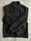 Vintage Elegant Wool Napoleon Court Style Jacket Unisex Button Outerwear Coat