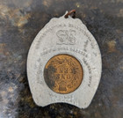 Lucky Encased 1901 Cent Schwarzschild Beef Pork Packers Ny  Kansas City  Chicago