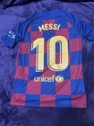 Nike Fc Barcelona 2019 20 Player Version Home Jersey -  10 Messi - Size M
