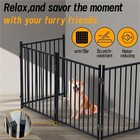 Dog Playpen Indoor  8 Panels Metal Dog Fence playpen For Medium small Dogs