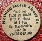 High Grade Wooden Nickel Dr  Macdonald s Scotchman Nickel-agt270