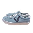 Vans Suede Leather Low Top Sneakers Blue White Retro Casual Shoes Women s 8
