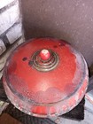 Dybbuk Box   Reliquary  Red Painted Waxed Metal Container  Possibly Haunted