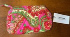 Vera Bradley Small Cosmetic Bag Nwt Capri Pink Quilted Cosmetic Bag New