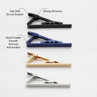 4 Pack Tie Clips For Men  Stainless Steel Tie Bar Clip Set  Classic Necktie Clip
