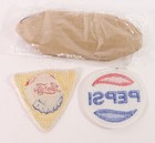 Vintage Pepsi Cola Patch Lot  3  Oval Triangle Round Embroidered