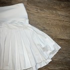 Gold Hinge White Pleated Active Tennis Skirt Size M Medium Athletic Skort