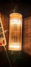 Vintage Art Deco Skyscraper Brass Wall Sconce Glass Rod Lamp Light Fixture 1 Pc