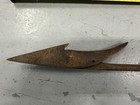 19th C Forged Iron Whaling Harpoon 28    Barbed Maritime Artifact