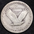 1928 Standing Liberty Quarter Silver Good   Vg Full Date Free Shipping 