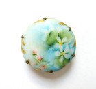 Antique Porcelain Hatpin Hand-painted Blue Flowers