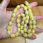 Handmade Y w Amber Misbaha Tasbih Islamic Prayer Beads 11x14mm 38g