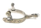 Aj Tack Ladies Stainless Steel Rhinestone Spurs